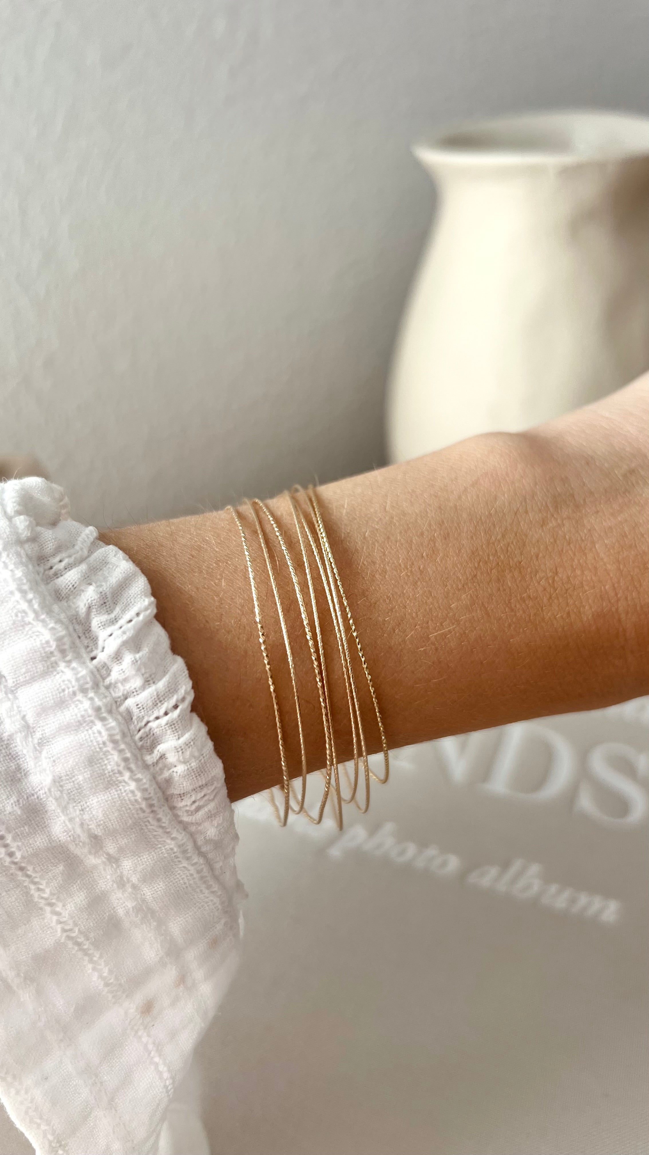 Semainier diamantés Solea - Gold filled