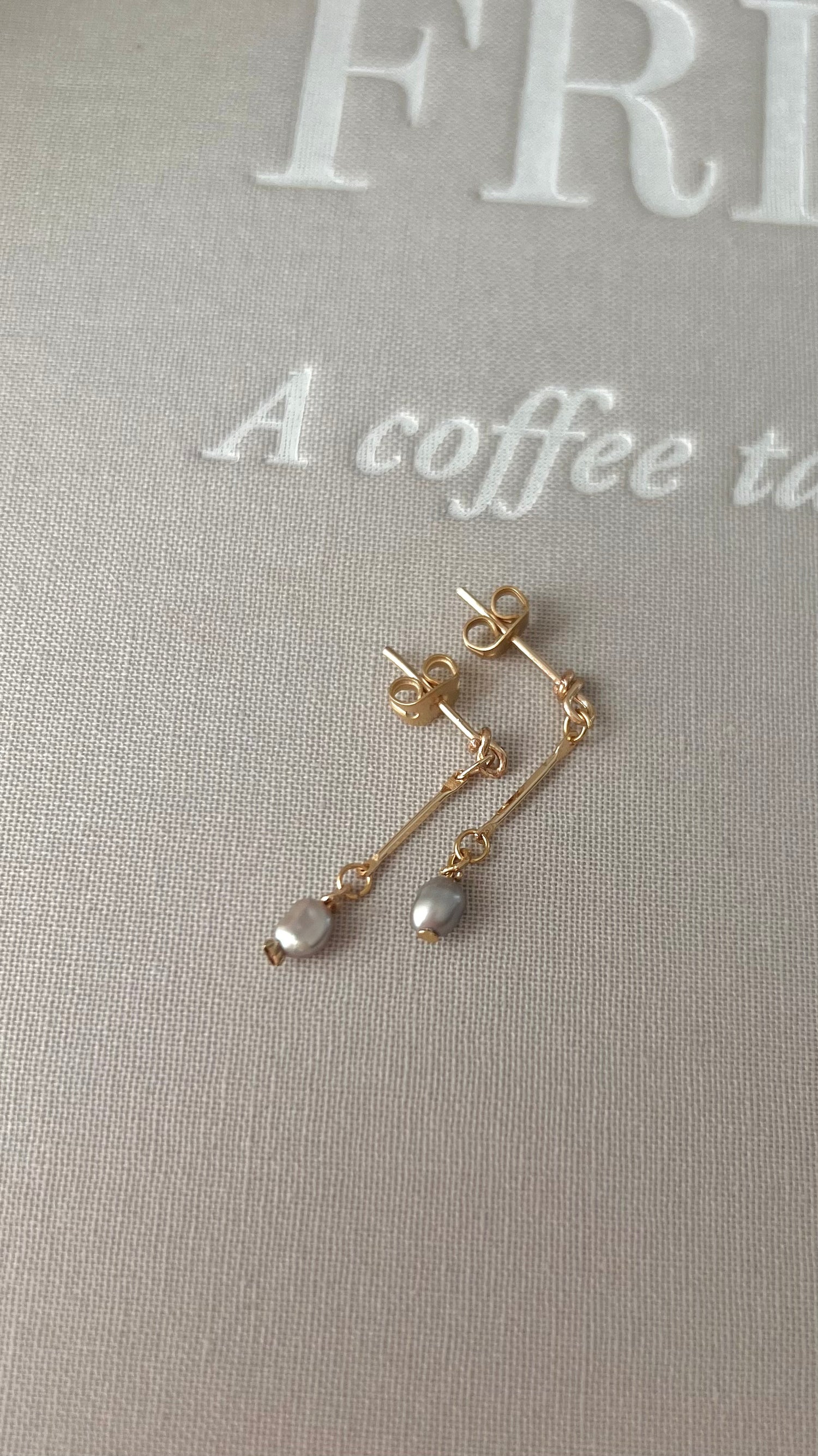 Boucles Iris perle grise