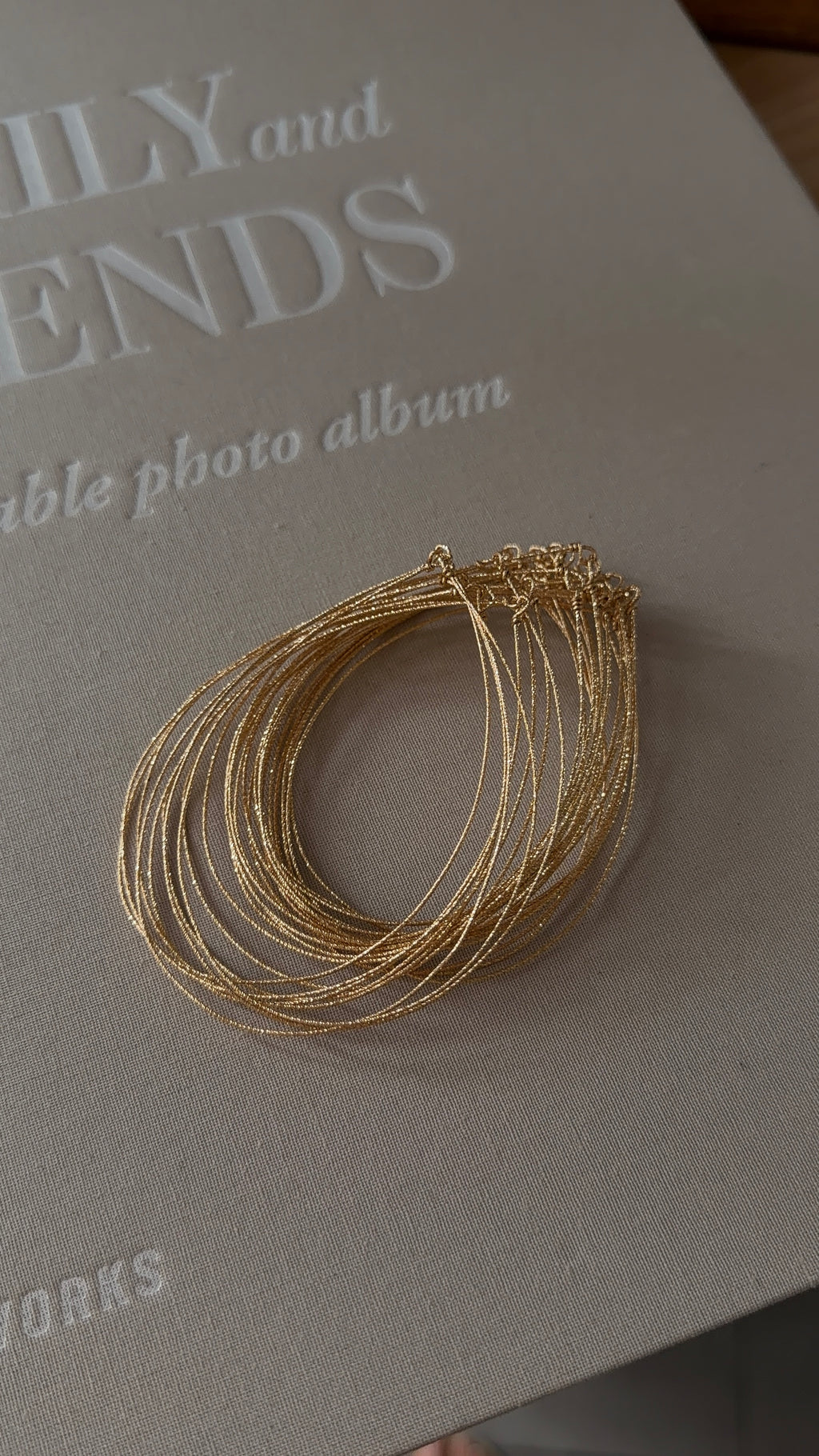 Semainier diamantés Solea - Gold filled