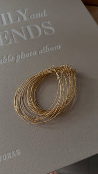 Semainier diamantés Solea - Gold filled